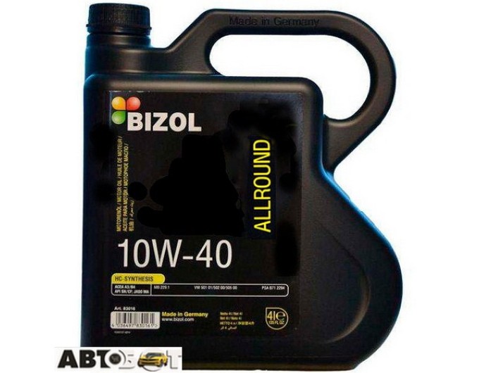 Моторна олива BIZOL Allround 10W-40 B83011 5л, ціна: 3 362 грн.