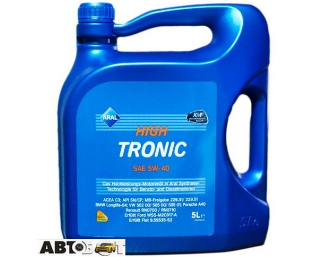 Моторное масло ARAL HighTronic 5W-40 5л, цена: 2 827 грн.