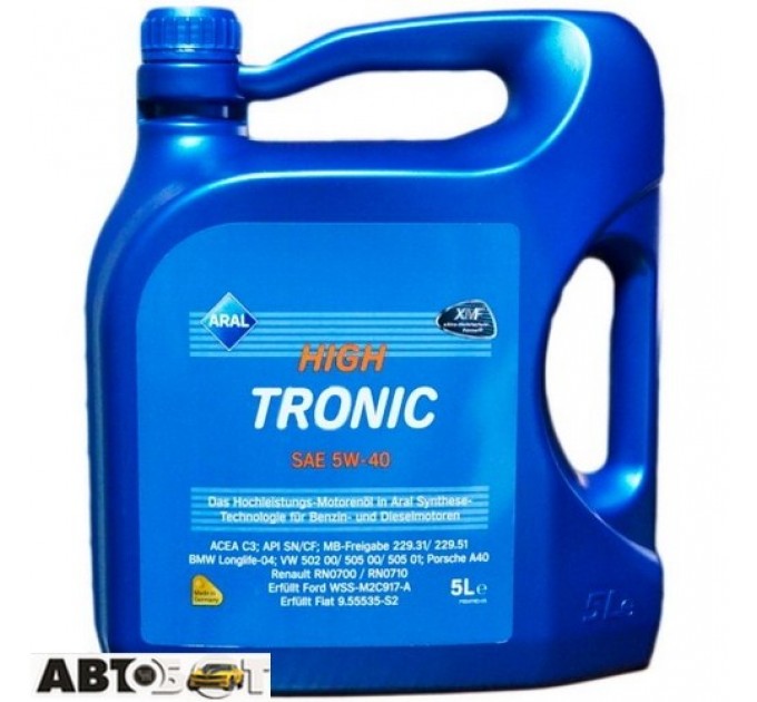 Моторное масло ARAL HighTronic 5W-40 5л, цена: 2 100 грн.