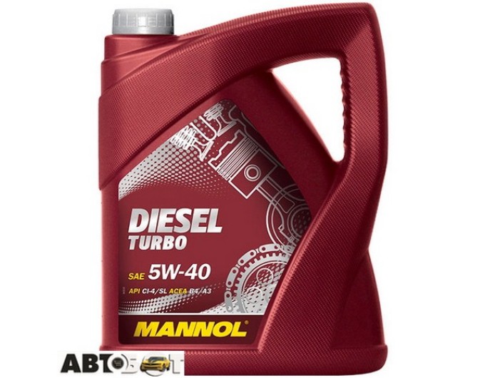 Моторна олива MANNOL DIESEL TURBO 5W-40 5л, ціна: 2 838 грн.