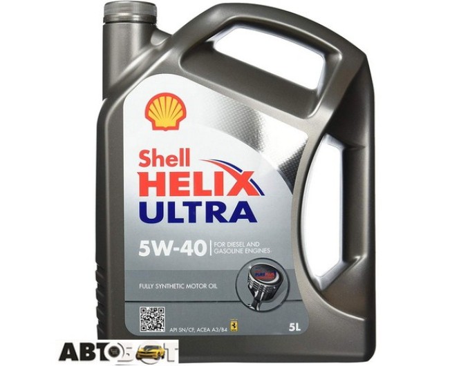 Моторное масло SHELL Helix Ultra 5W-40 5л, цена: 2 951 грн.