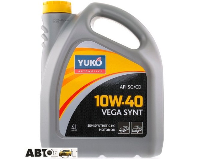 Моторное масло Yuko VEGA SYNT 10W-40 4л, цена: 1 208 грн.