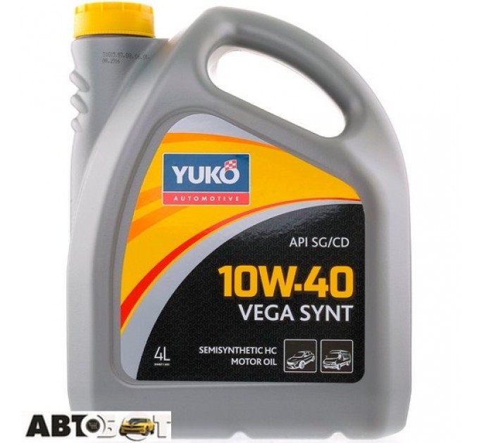  Моторное масло Yuko VEGA SYNT 10W-40 4л