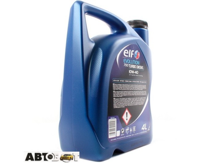 Моторна олива ELF EVOLUTION 700 TURBO DIESEL 10W-40 4л, ціна: 1 291 грн.