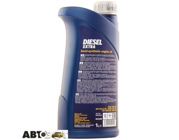 Моторное масло MANNOL DIESEL EXTRA 10W-40 1л, цена: 572 грн.