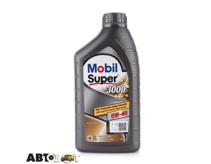 Моторное масло MOBIL Super 3000 X1 Diesel 5W-40 1л, цена: 539 грн.