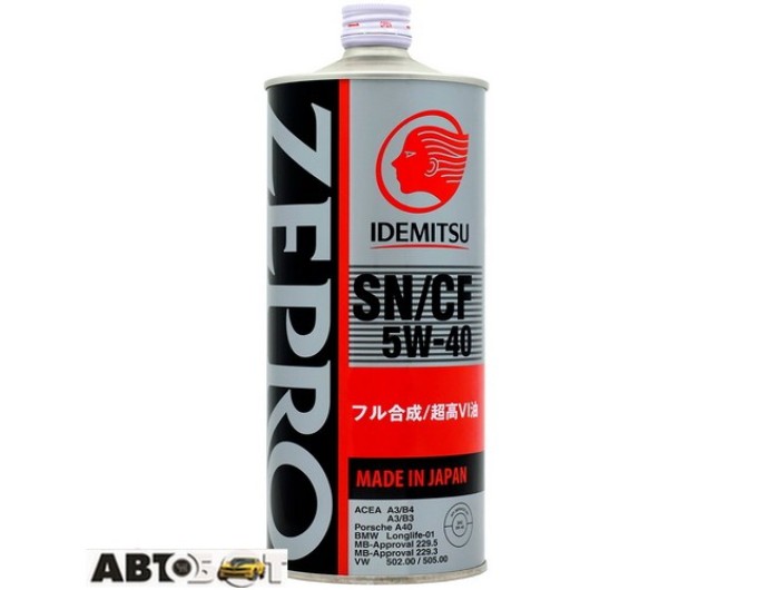 Моторное масло Idemitsu Zepro Eurospec 5W-40 1л, цена: 689 грн.