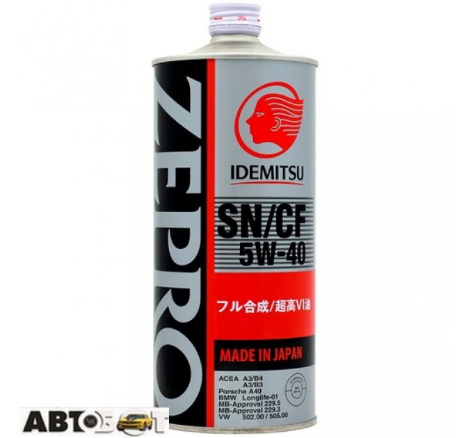Моторное масло Idemitsu Zepro Eurospec 5W-40 1л, цена: 505 грн.