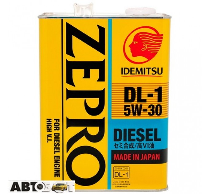 Моторна олива Idemitsu Zepro Diesel DL-1 5W-30 4л, ціна: 2 706 грн.