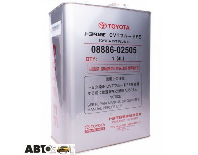 Трансмиссионное масло Toyota CVT Fluid FE 0888602505 4л, цена: 3 255 грн.