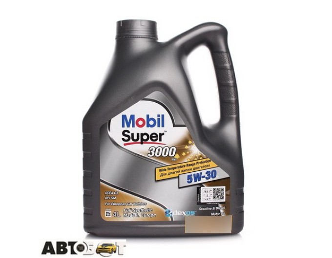 Моторна олива MOBIL Super 3000 XE 5W-30 4л, ціна: 1 878 грн.