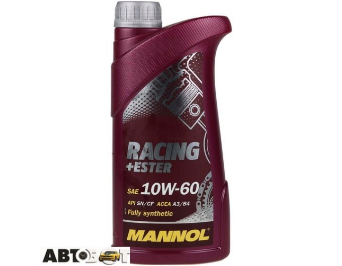 Моторное масло MANNOL Racing+Ester 10W-60 1л, цена: 913 грн.