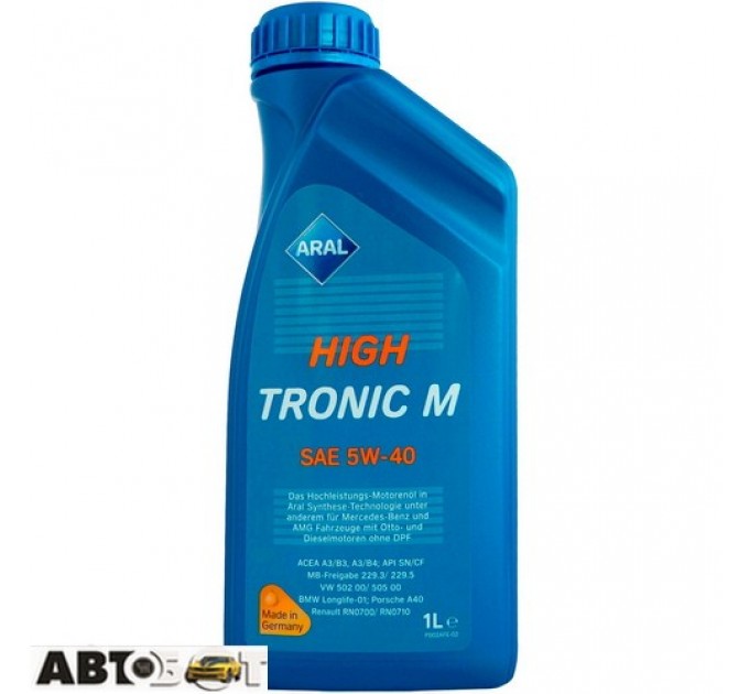Моторна олива ARAL HighTronic M 5W-40 1л, ціна: 420 грн.