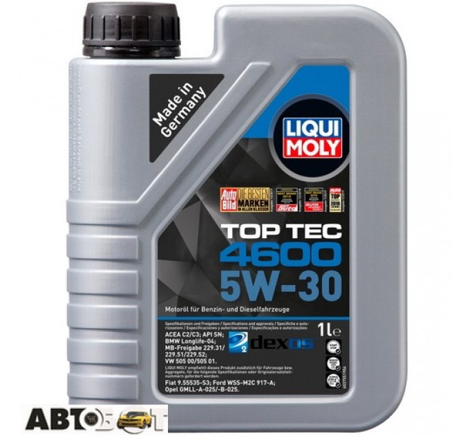Моторное масло LIQUI MOLY TOP TEC 4600 5W-30 8032 1л, цена: 696 грн.