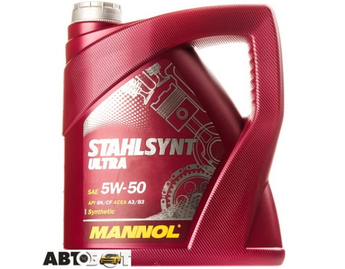 Моторна олива MANNOL STAHLSYNT ULTRA 5W-50 4л, ціна: 3 828 грн.
