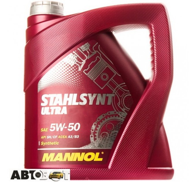Моторное масло MANNOL STAHLSYNT ULTRA 5W-50 4л, цена: 2 105 грн.