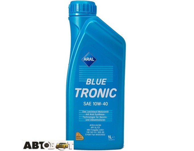 Моторное масло ARAL BlueTronic 10W-40 1л, цена: 589 грн.