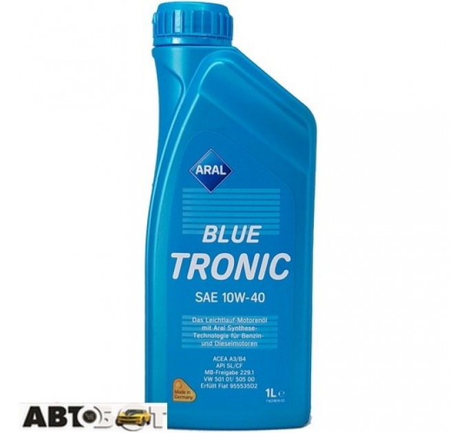 Моторное масло ARAL BlueTronic 10W-40 1л, цена: 311 грн.