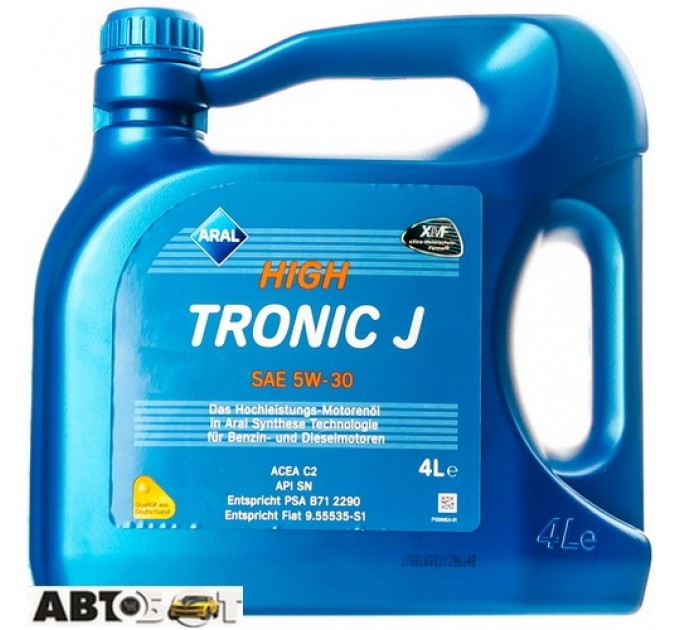 Моторное масло ARAL HighTronic J 5W-30 4л, цена: 1 520 грн.