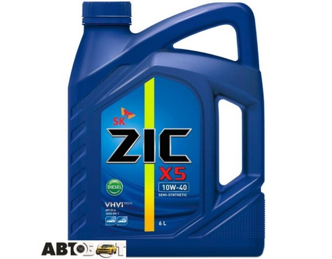 Моторное масло ZIC X5 Diesel 10W-40 6л, цена: 2 433 грн.