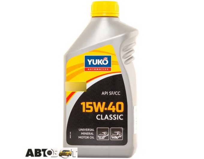 Моторное масло Yuko CLASSIC 15W-40 1л, цена: 318 грн.