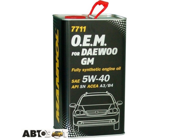 Моторное масло MANNOL 7711 O.E.M. for Daewoo 5W-40 4л, цена: 2 084 грн.