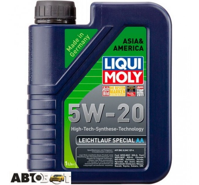 Моторное масло LIQUI MOLY LEICHTLAUF SPECIAL AA 5W-20 7620 1л, цена: 644 грн.
