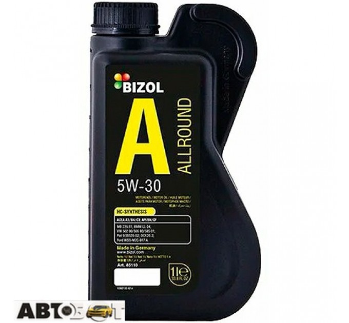 Моторное масло BIZOL Allround 5W-30 B85110 1л, цена: 294 грн.