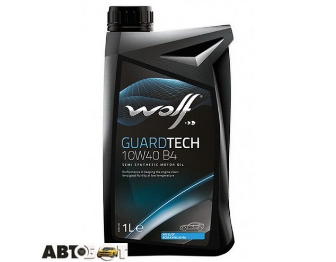 Моторное масло WOLF GUARDTECH 10W-40 B4 1л, цена: 296 грн.