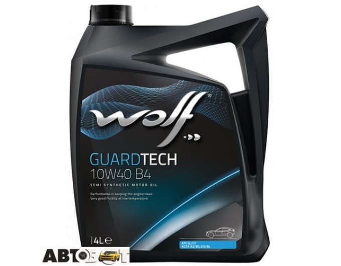 Моторное масло WOLF GUARDTECH 10W-40 B4 4л, цена: 1 049 грн.