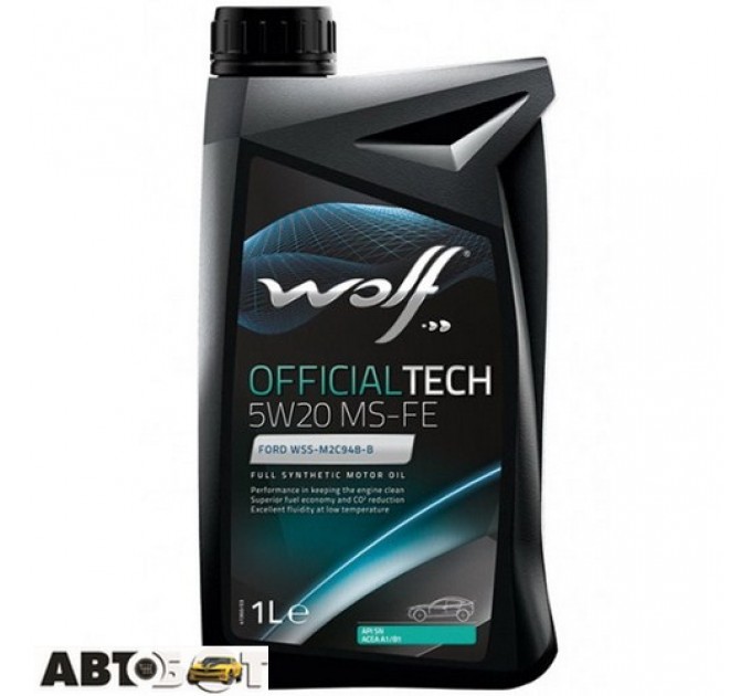  Моторное масло WOLF OFFICIALTECH 5W-20 MS-FE 1л