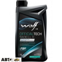 Моторное масло WOLF OFFICIALTECH 5W-30 LL III 1л