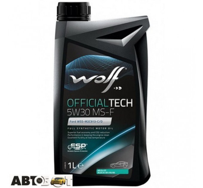  Моторное масло WOLF OFFICIALTECH 5W-30 MS-F 1л
