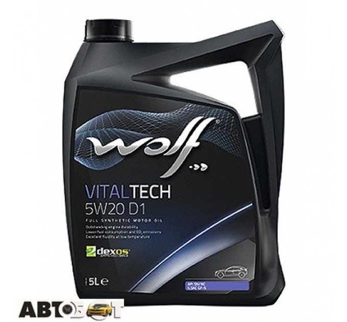  Моторное масло WOLF VITALTECH 5W-20 D1 4л