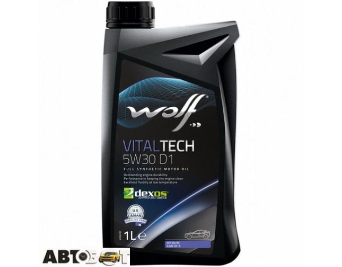 Моторное масло WOLF VITALTECH 5W-30 D1 1л, цена: 335 грн.