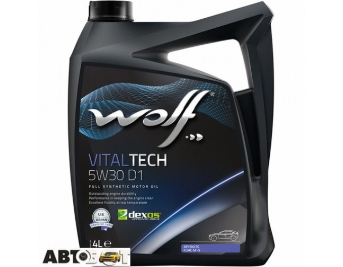 Моторное масло WOLF VITALTECH 5W-30 D1 4л, цена: 1 078 грн.