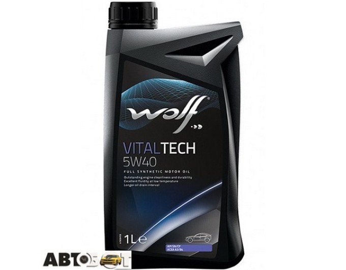 Моторное масло WOLF VITALTECH 5W-40 1л, цена: 276 грн.
