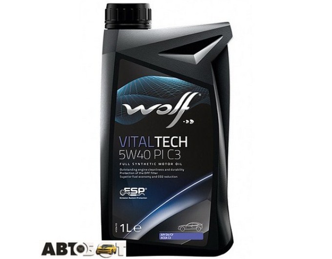 Моторное масло WOLF VITALTECH 5W-40 PI C3 1л, цена: 402 грн.