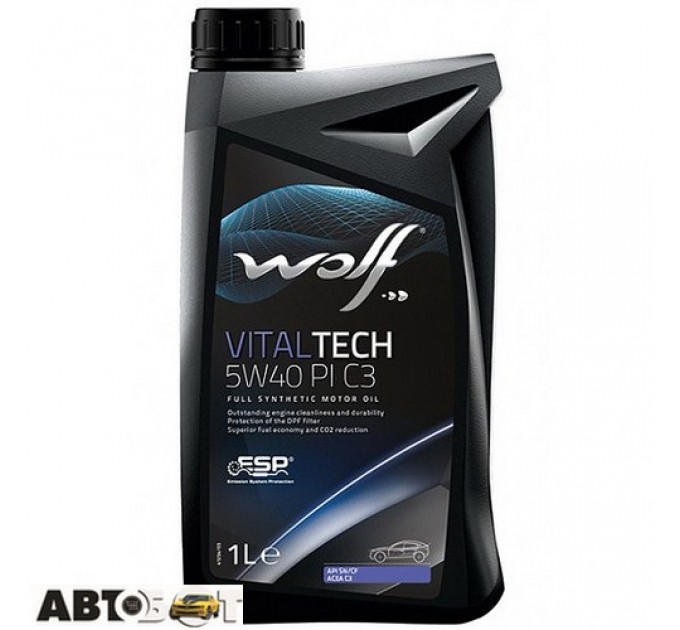  Моторное масло WOLF VITALTECH 5W-40 PI C3 1л
