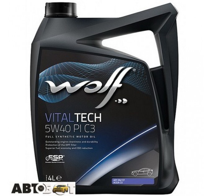 Моторное масло WOLF VITALTECH 5W-40 PI C3 4л