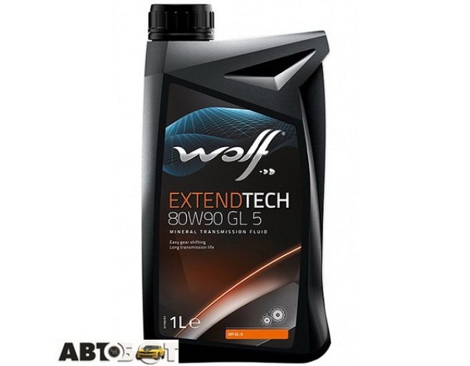 Трансмиссионное масло WOLF EXTENDTECH 80W-90 GL-5 1л, цена: 404 грн.