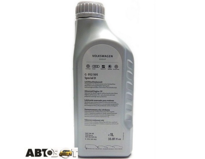 Моторное масло VAG SPECIAL D 5W-40 G052505M2 1л, цена: 486 грн.