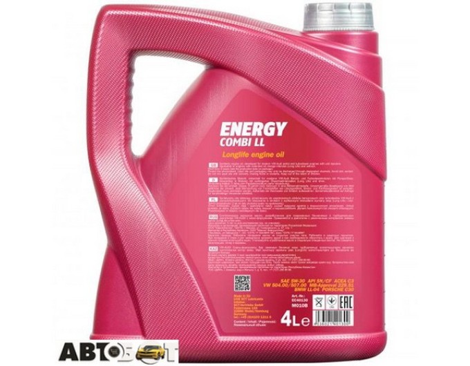 Моторна олива MANNOL Energy Combi LL 5W-30 4л, ціна: 3 082 грн.