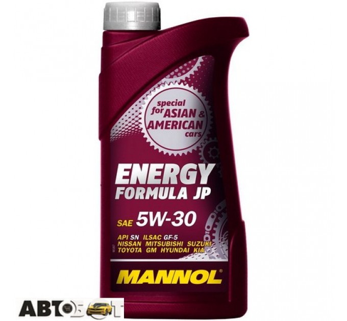 Моторное масло MANNOL ENERGY FORMULA JP 5W-30 1л, цена: 383 грн.