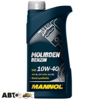 Моторное масло MANNOL MOLIBDEN BENZIN 10W-40 1л