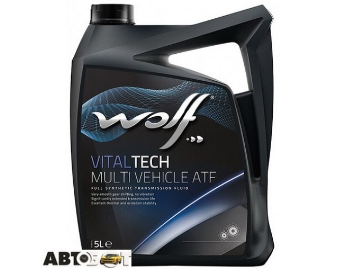 Трансмиссионное масло WOLF VITALTECH MULTI VEHICLE ATF 5л, цена: 2 094 грн.