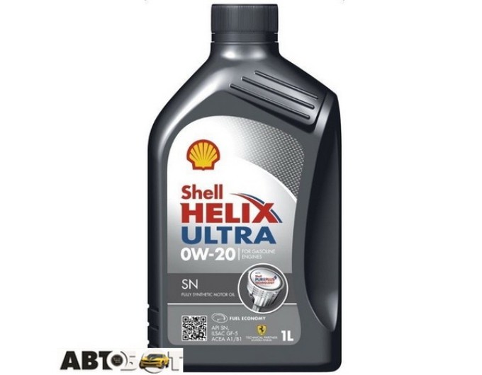 Моторное масло SHELL Helix Ultra SN Plus 0W-20 1л, цена: 845 грн.