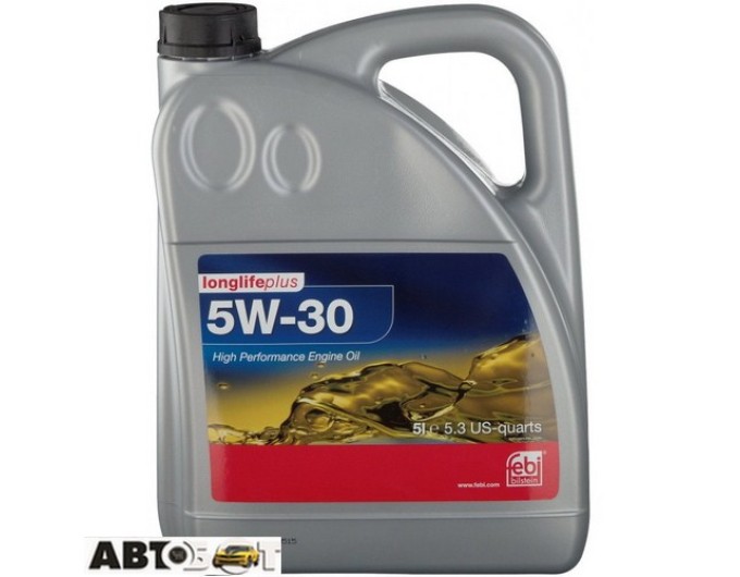 Моторное масло Febi 5W-30 Longlife plus 32947 5л, цена: 4 966 грн.