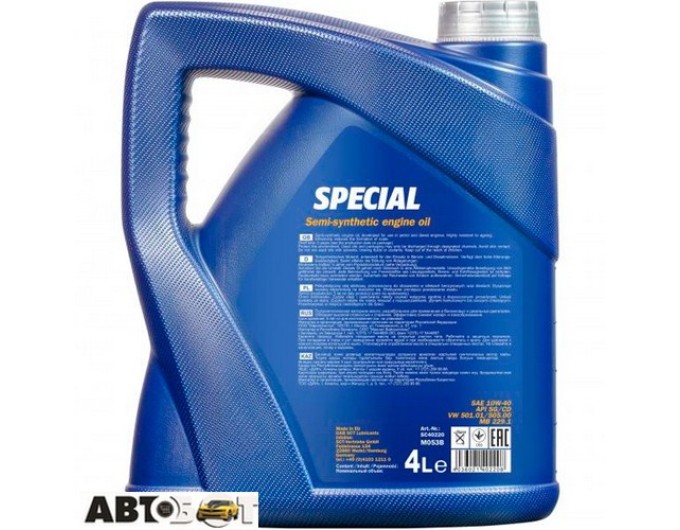 Моторное масло MANNOL SPECIAL 10W-40 4л, цена: 1 208 грн.