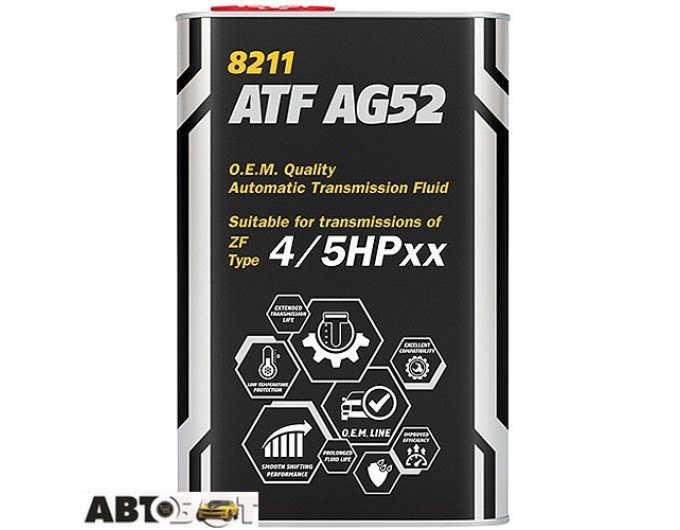 Трансмісійна олива MANNOL Avtomatic Special ATF AG-52 1л, ціна: 493 грн.